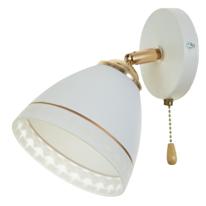 Бра 2729/1 E27 40Вт бело-золотой Бра 2729/1 E27 40Вт бело-золотой