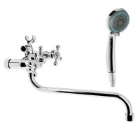 Cмеситель для ванны Accoona A7576, двухвентильный, латунь, хром Cмеситель для ванны Accoona A7576, двухвентильный, латунь, хром