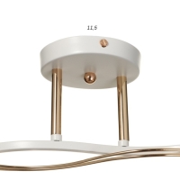 Люстра ГАЛЛОП "Ландри" 2x60Вт Е27 белый-золото