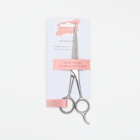 Ножницы парикмахерские с упором, лезвие &mdash; 6,5 см, цвет серебристый