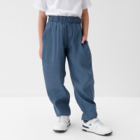 Брюки для мальчика KAFTAN Linen, р. 32 (110-116), синий Брюки для мальчика KAFTAN Linen, р. 32 (110-116), синий