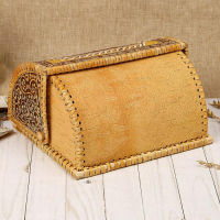 Хлебница &laquo;Вьюнок&raquo;, 26х21х15 см, береста