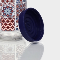 Банка стеклянная для сыпучих продуктов &laquo;Мозаика&raquo;, 1 л