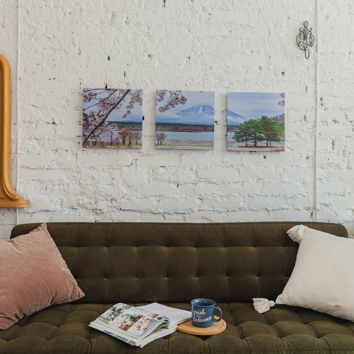 Модульная картина Модульная картина "Фудзияма" (3-35х35) 35х105 см