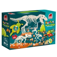 Пазл-детектив «Музей динозавров», лупа, 24 фишки, 54 элемента Пазл-детектив «Музей динозавров», лупа, 24 фишки, 54 элемента