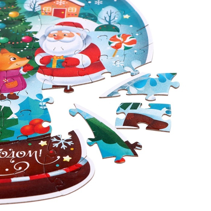 Фигурный пазл в металлической коробке &laquo;Лесные друзья&raquo;, 60 деталей