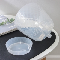 Горшок для цветов с прикорневым поливом «Румба», 3 л, цвет прозрачный Горшок для цветов с прикорневым поливом «Румба», 3 л, цвет прозрачный