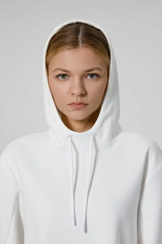 Худи унисекс Begi, молочно-белое, размер XXL