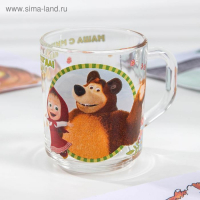 Набор посуды детский &laquo;Маша и Медведь. Добрый день&raquo;, 3 предмета: кружка 250 мл, салатник d=13 см, тарелка d=19,5 см