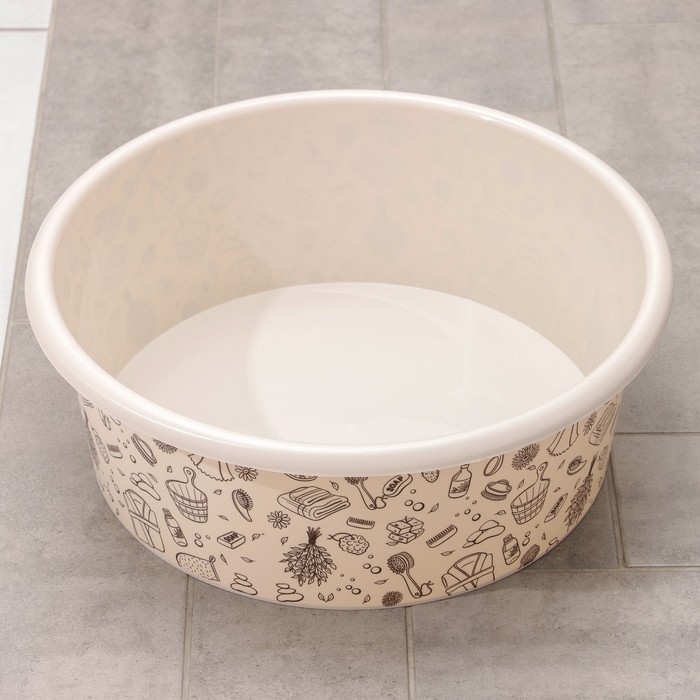 Таз круглый «Русская банька», 20 л Таз круглый «Русская банька», 20 л