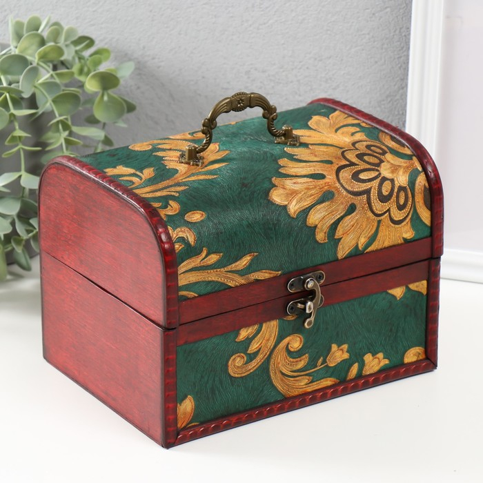 Шкатулка дерево сундучок(набор3 шт) Шкатулка дерево сундучок(набор3 шт)"Искусство"19,5х14,5х12см,15х10,5х9см,10х6х7см
