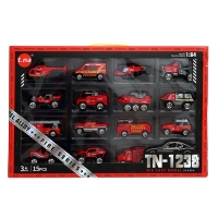 Набор металлических машин «Пожарная служба», в наборе 15 шт Набор металлических машин «Пожарная служба», в наборе 15 шт