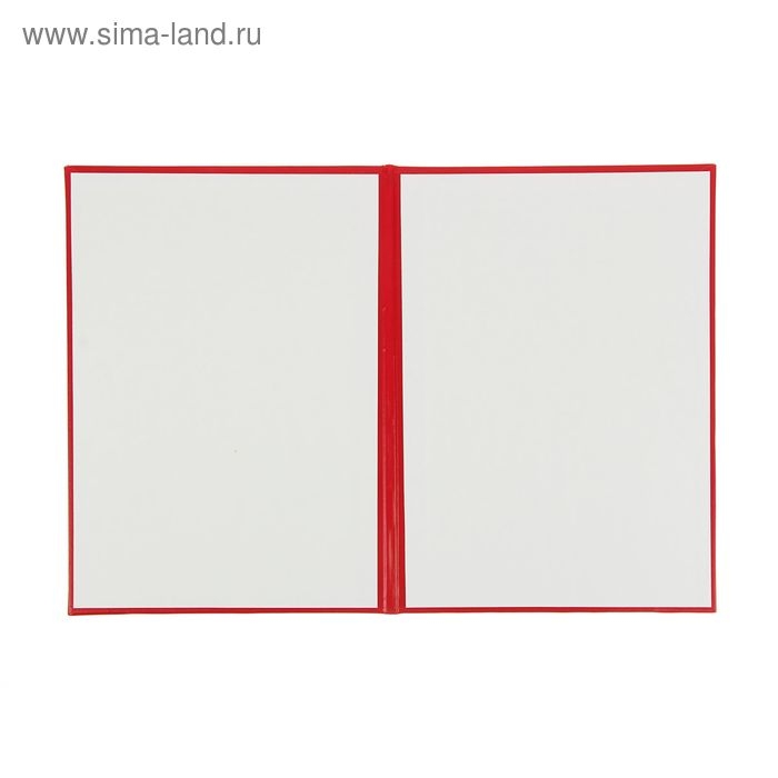 Папка адресная "С тиснеными углами" бумвинил, красная, А4