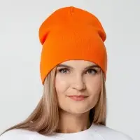 Шапка Tube Top, оранжевая (апельсин)
