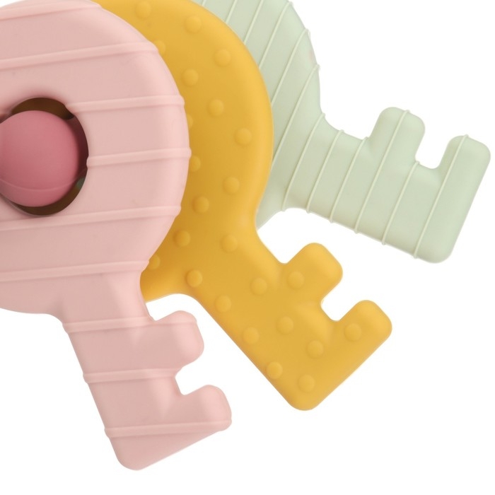 Прорезыватель силиконовый «Ключики», цвет розовый, Mum&Baby Прорезыватель силиконовый «Ключики», цвет розовый, Mum&Baby