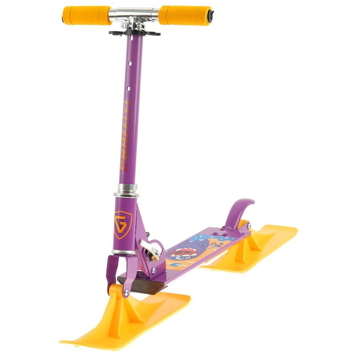 Самокат-снегокат 2 в 1 GRAFFITI «Монстрики» Самокат-снегокат 2 в 1 GRAFFITI «Монстрики»