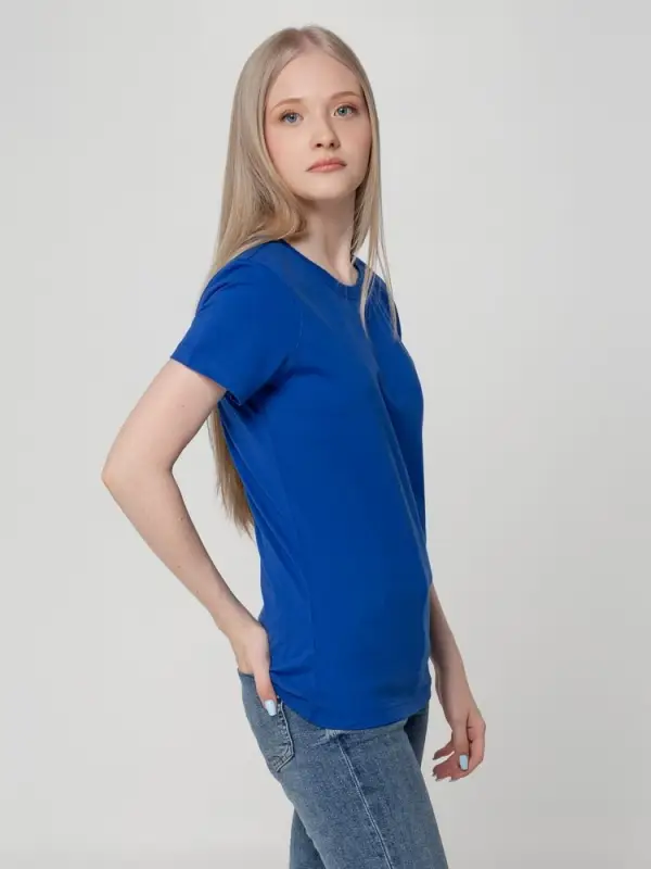 Футболка женская T-bolka Lady ярко-синяя, размер S Футболка женская T-bolka Lady ярко-синяя, размер S