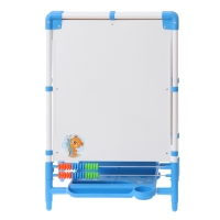 Мольберт детский двусторонний «Доска знаний», регулируется по высоте, + учебные принадлежности, цвет голубой Мольберт детский двусторонний «Доска знаний», регулируется по высоте, + учебные принадлежности, цвет голубой