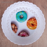 Ваза для хлеба и фруктов «Зефир. Принт», d=20 см, цвет МИКС Ваза для хлеба и фруктов «Зефир. Принт», d=20 см, цвет МИКС