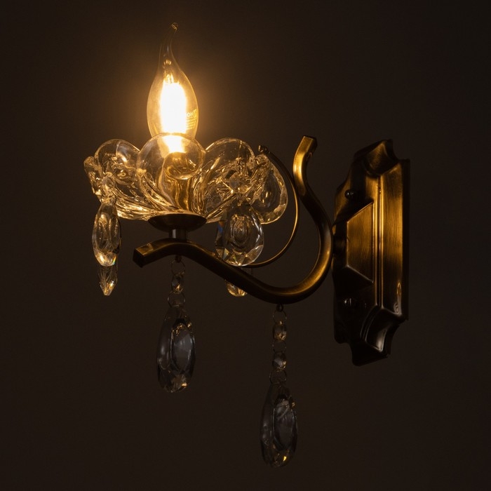 Бра Бра "Элли" 1х40Вт Е14 Античная бронза 23х13х23см