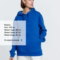 Худи унисекс Phoenix, ярко-синее, размер L