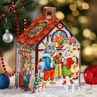 Новый год. Подарочная коробка "Дружная семейка", 17 х 14,5 х 24,5 см.