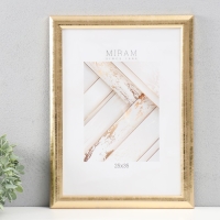 Фоторамка пластик МИРАМ 25х35 см, 642461-11, золото (пластиковый экран) Фоторамка пластик МИРАМ 25х35 см, 642461-11, золото (пластиковый экран)