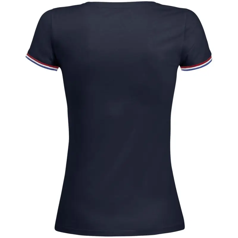 Футболка женская Rainbow Women, темно-синяя с ярко-синим, размер S