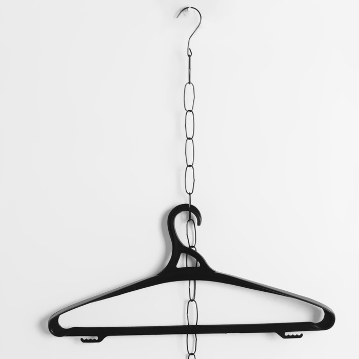 Цепочка-держатель для плечиков, звенья 4,7&times;1,8, L=120, цвет чёрный