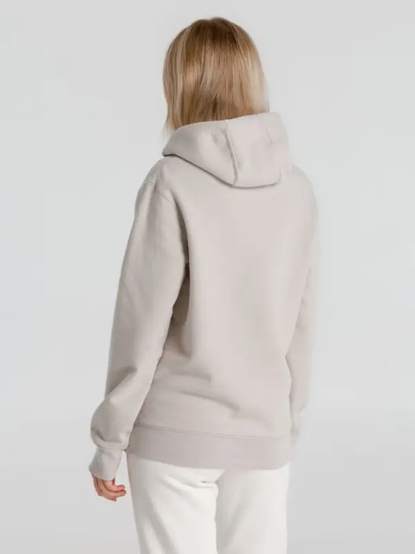 Толстовка с капюшоном унисекс King, дымчато-серая, размер XS