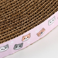 Круглая когтеточка &laquo;Котики&raquo;, 32 см