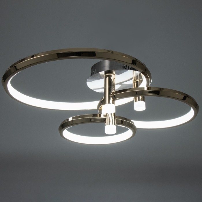 Люстра Люстра "Лентес" 3хLED 152Вт золото 76х60х23 см BayerLux