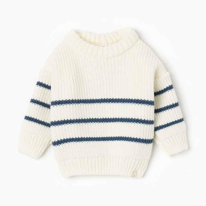 Джемпер вязаный Крошка Я Blueberry, р.80-86, молочный