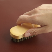 Щётка для полировки кожи, натуральный ворс, 9 × 3,8 см Щётка для полировки кожи, натуральный ворс, 9 × 3,8 см