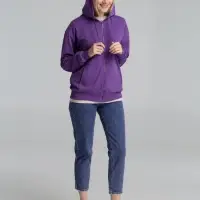 Толстовка на молнии с капюшоном Siverga 2.0, фиолетовая, размер 4XL