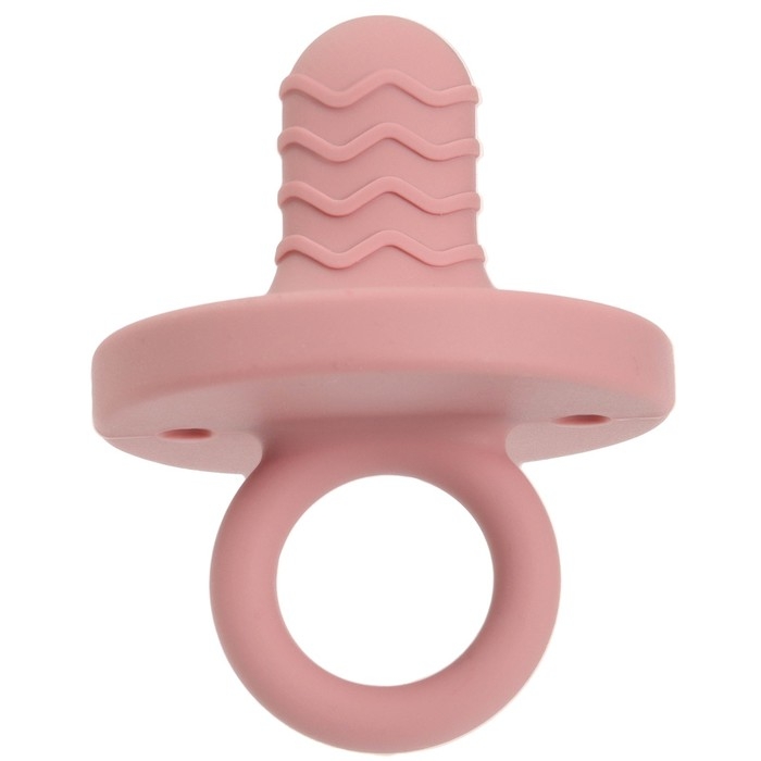 Прорезыватель - пустышка силиконовый, цвет вишня/розовый, Mum&Baby Прорезыватель - пустышка силиконовый, цвет вишня/розовый, Mum&Baby