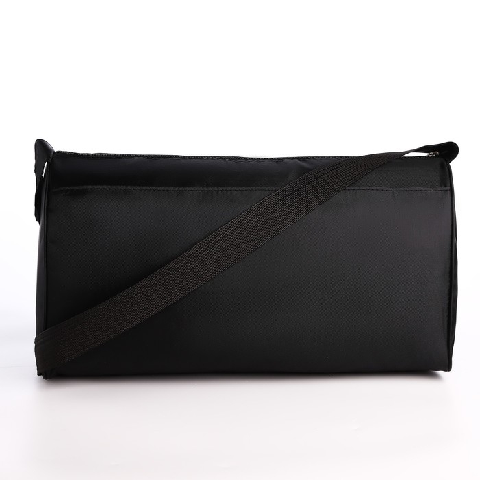 Сумка спортивная Сумка спортивная "Never stop", 40х21х19 см, отдел на молнии, цвет чёрный