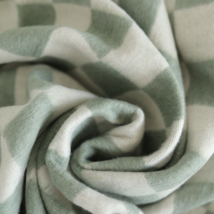 Одеяло байковое 140х205см, фисташка, хл80%, полиэфир20%, 420г/м