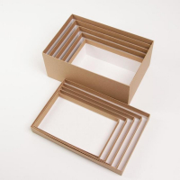 Набор коробок 5 в 1, упаковка подарочная, «Крафт», 22 х 14 х 8.5‒ 32.5 х 20 х 12.5 см Набор коробок 5 в 1, упаковка подарочная, «Крафт», 22 х 14 х 8.5‒ 32.5 х 20 х 12.5 см