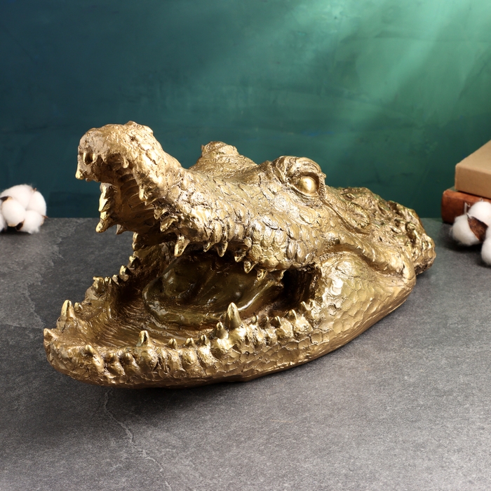 Фигура Фигура "Пасть крокодила" 23х45см, бронза