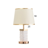 Лампа настольная "Корона" 1х40Вт Е27 1х3Вт LED золото 23х23х43см