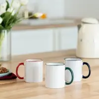 Кружка Rimo для сублимационной печати, темно-зеленая Кружка Rimo для сублимационной печати, темно-зеленая