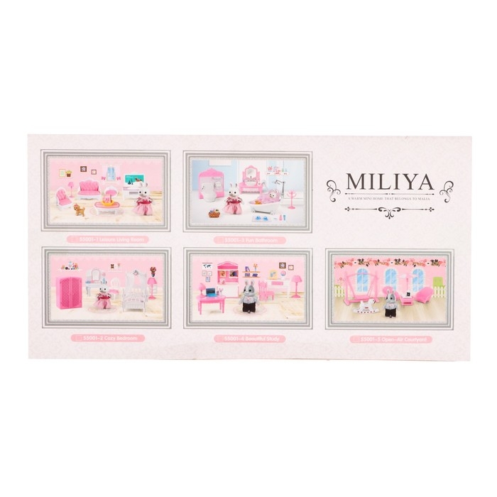 Набор игровой &laquo;Зайчик&raquo; с мебелью и аксессуарами