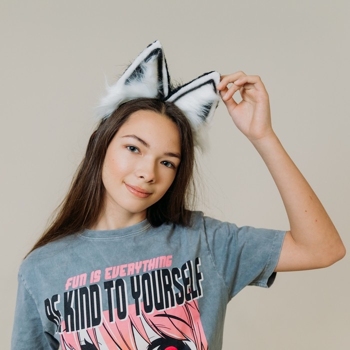 Ободок для волос карнавальный «Волчица» аниме Ободок для волос карнавальный «Волчица» аниме