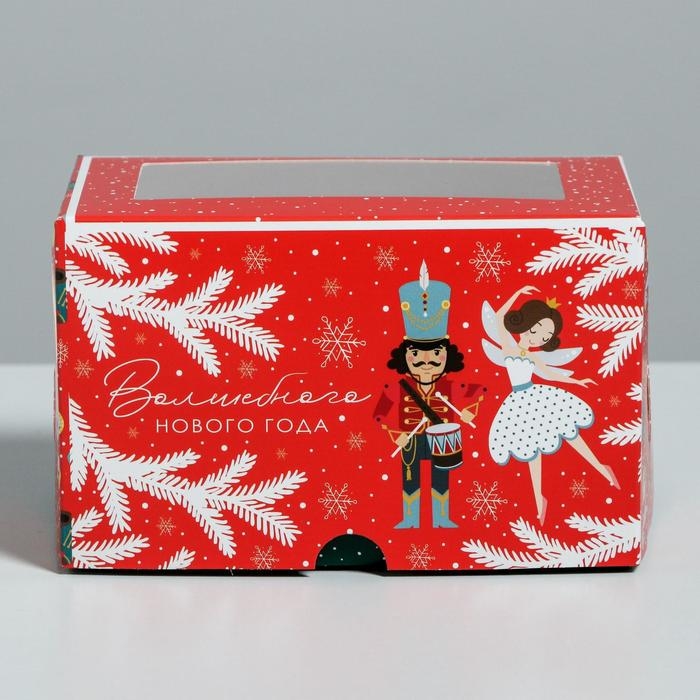 Коробка для капкейков «Щелкунчик» 10 х 16 х 10 см, Новый год Коробка для капкейков «Щелкунчик» 10 х 16 х 10 см, Новый год