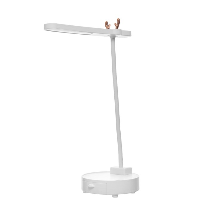 Настольная лампа Настольная лампа "Ренди" LED 4Вт USB АКБ белый 11х23 см