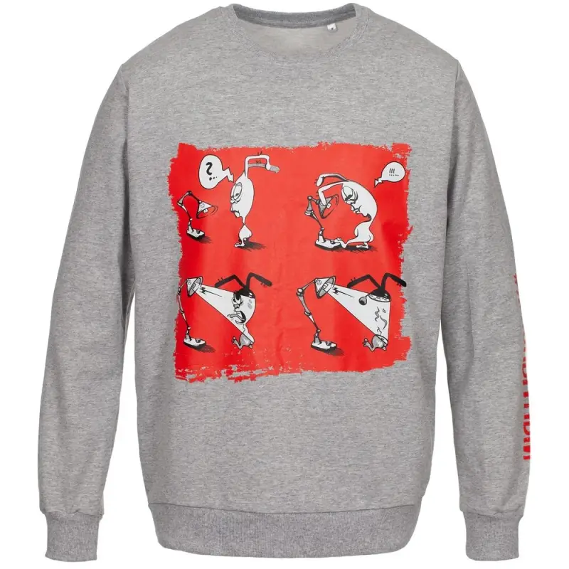 Толстовка &laquo;Ногиотушей&raquo;, серый меланж, размер M