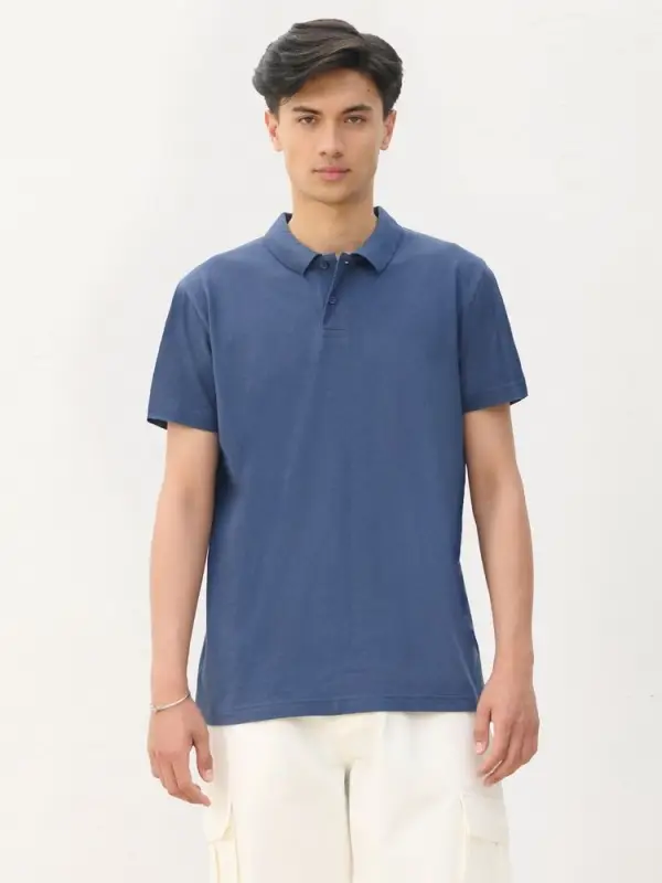 Рубашка поло унисекс Pulse, синяя (джинс), размер S