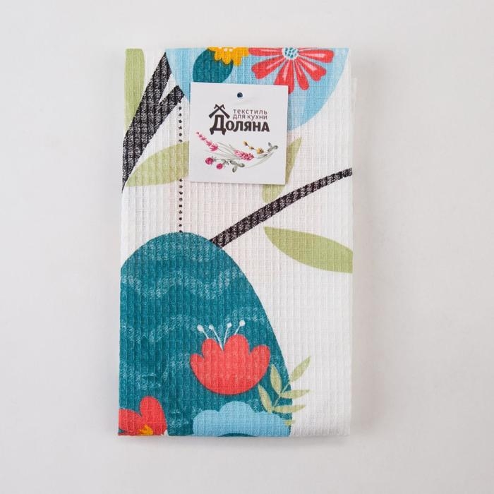 Полотенце Доляна &laquo;Христос Воскрес&raquo; 35х60 см, 100% хл, вафля 160 г/м2