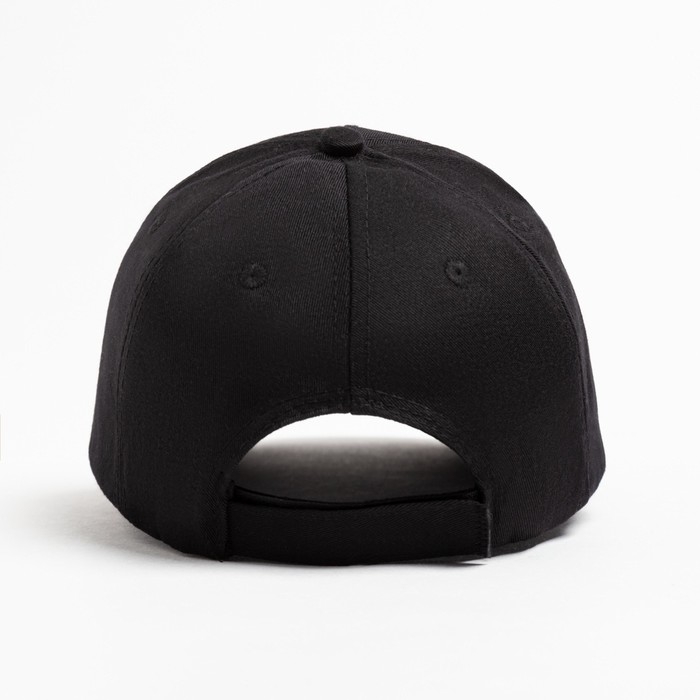 Кепка однотонная MINAKU, цвет чёрный, р-р 52-54